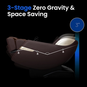 Sillón de Masaje de Cuerpo Completo, Gravedad Cero, Reclinable, con Técnicas Shiatsu, Calor Lumbar y de Pantorrillas, Rodillo para Pies y Amasamiento de Pantorrillas, Control por Voz - Product Image 6