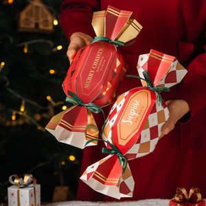 Caja de Regalo Rígida Ecológica Premium con Lazos de Cinta para Dulces Navideños, Embalaje Seguro para Alimentos, Dulces y Chocolates - Product Image 4