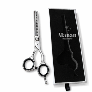 Ciseaux professionnels pour la dégaine des cheveux, 6,5 pouces, en acier inoxydable, ciseaux texturisants, outil de coupe pour salon de coiffure, tension réglable, OEM - Product Image 5