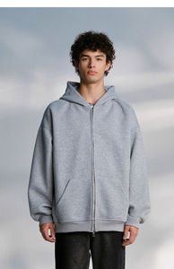 Design unique Tissu de haute qualité Logo personnalisé Grande taille Sweats à capuche zippés à la mode et élégants Sweats à capuche zippés à bas prix - Product Image 4