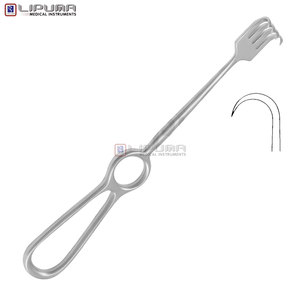 Kocher retractor สแตนเลส22.0CM คุณภาพสูงเครื่องมือดึงเนื้อเยื่อ4ง่ามตัดด้วยมือแบบคม - Product Image 2