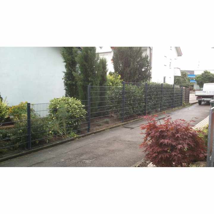 Double Wire Farm Fence with Carbon Steel Posts and Rails 5mm Thick Easily Assembled Welded Mesh Trellis Fence Hardware