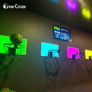 Canestro da <span class=keywords><strong>Basket</strong></span> Commerciale Autoportante per Interni con Luci LED per Giochi di Squadra per Bambini e Adulti - Product Image 5