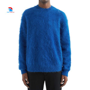 Pull en Cachemire Imprimé en Fausse Fourrure Tricoté pour Homme Mohair Pull en Cachemire Sublimation Coupe-Vent pour Homme - Product Image 1
