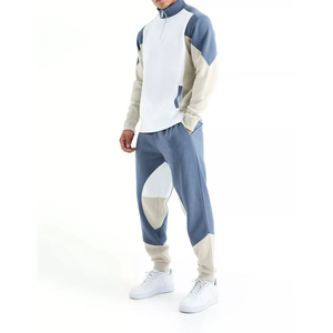 2025 2ชิ้นเสื้อวอร์มและกางเกงผ้าฟลีซสำหรับผู้ชายผ้าหนาระบายอากาศได้ดีสำหรับฤดูใบไม้ร่วง - Product Image 1