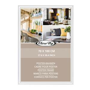 Modern Square <b>Poster</b> <b>Frame</b> 70 X 100 cm White with Wood MDF Metal Plastic Materials for Wall Hanging for Home Decor - Product Image 2