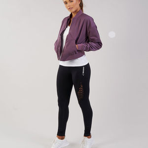 Chaqueta Bomber Casual Transpirable con Cuello Alto para Mujer, Moda de Invierno - Product Image 4