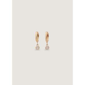 Kara Huggie Diamond <b>Earrings</b> - Product Image 2