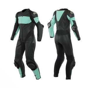 ชุดแข่งรถมอเตอร์ไซค์กันลมมาตรฐาน CE ระดับมืออาชีพ ชุดขับขี่มอเตอร์ไซค์หนังพรีเมียม ชุดป้องกันร่างกายเต็มตัว - Product Image 3