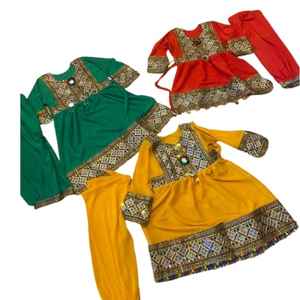 Robe de fête modeste vintage afghane pour enfants, prix de gros, dernière collection, avec broderie florale, dentelle et décoration de glands, pour toutes les saisons - Product Image 1