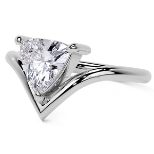 Bague en argent en forme de constellation de bijoux matriciels, avec un élégant moissanite VVS taille trillion serti à griffes, bijoux de créateur, Noël - Product Image 4