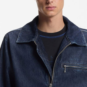 Chaqueta Vaquera de Alta Calidad para Hombre con Cierre de Cremallera para Compradores al por Mayor con Precio Económico, Diseño Elegante con Logotipo Personalizado, Estilo Casual - Product Image 2
