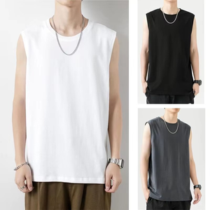 Camisetas de Tirantes Casuales de Verano para Hombre, 1 Pieza, Chaleco sin Mangas, Tejido de Punto de Spandex/Algodón, Estilo Hip Hop - Product Image 6