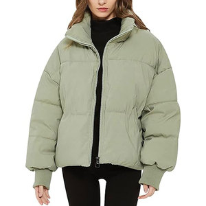 Venta al por mayor al aire libre Color sólido abrigo de invierno cálido grueso para hombre chaqueta abrigo logotipo personalizado chaqueta acolchada - Product Image 1