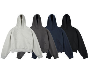 Sweat-shirts à capuche surdimensionnés personnalisables de haute qualité en polyester/coton avec logo personnalisé pour hommes et femmes, vente en gros - Product Image 1