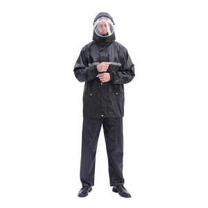 Ensemble de pluie complet pour adultes Conception coupe-vent et imperméable pour travaux extérieurs Construction Randonnée Camping ou trajet quotidien - Product Image 5