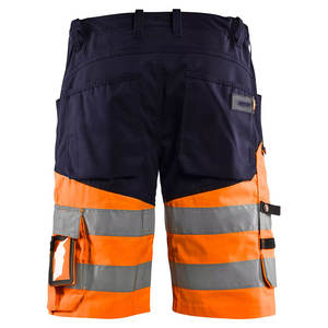 Pantalones cortos de cinta reflectante de seguridad de alta visibilidad para hombre, bolsillos de carga de trabajo, buena calidad - Product Image 2