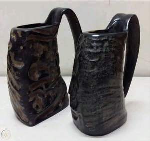 Authentique 100% Original Naturel Agate Viking Corne À Boire Tasse Nouveau Design Poli Inde Bière Tankard Produit D'artisanat Original - Product Image 1