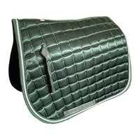 Tapis de selle en cuir de qualité supérieure pour dressage et saut d'obstacles, taille complète, mousse contour, antidérapant, équipement équestre de compétition