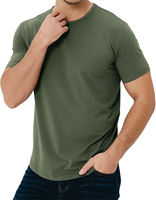 T-shirt à manches courtes pour homme Crew Fitness, logo imprimé numérique de qualité supérieure, 100% polyester, séchage rapide, respirant, 200g, élégant