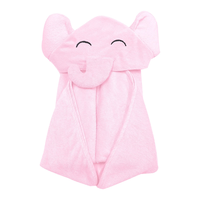 Handuk bertudung bayi, katun organik beruang coklat desain Logo kustom Super lembut pembungkus mandi anak baru lahir kamar mandi