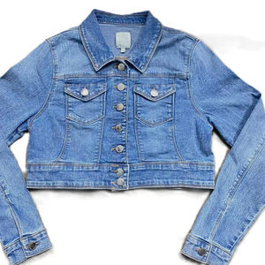 Chaqueta Vaquera Reversible de Invierno para Mujer, de Alta Calidad, Tejida, Transpirable, con Cierre de Botones, Manga Larga de Algodón, Marca Personalizada - Product Image 5