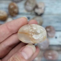 Pierres Roulées d'Agate Fleurie Polie de Haute Qualité, Cristal Gemme Métaphysique, Énergie Spirituelle Feng Shui, Guérison, Tailles Personnalisées