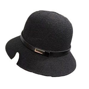 Nuevo sombrero de cubo para el sol para mujer, sombrero refrescante transpirable Simple, protector solar para viajes de verano, sombreros de cubo con estampado solar - Product Image 4