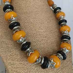 สร้อยคอลูกปัดธรรมชาติ sodalite, สร้อยคอลูกปัดกลมเรียบขนาด8มม. ทำด้วยมือคริสตัลสร้อยคอลูกปัดเครื่องประดับ - Product Image 3