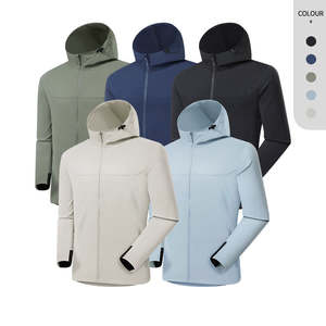 Veste de course athlétique pour homme, veste de sport à capuche, veste d'entraînement, veste de sport à fermeture éclair, veste de sport d'extérieur - Product Image 5