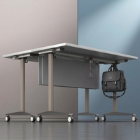 Table pliante mobile modulaire avec roulettes, table de conférence pliable portable pour la maison, le bureau, l'école, l'hôtel
