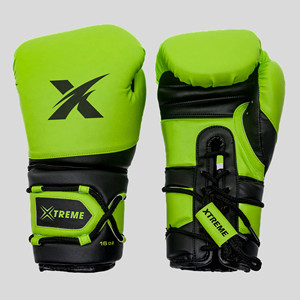 Guantes de Boxeo de Piel Personalizados con Logotipo al por Mayor para Muay Thai y MMA para Hombre y Mujer - Guantes de Entrenamiento Transpirables con Cierre de Velcro - Product Image 1