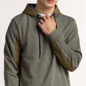 Sweat à capuche en éponge française 100% coton de haute qualité pour hommes pull coupe ample avec col à capuche sweat-shirt lourd pour l'hiver - Product Image 1