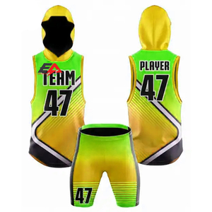 Uniforme de fútbol 7v7 Jersey y pantalón corto para adultos Tela de compresiones completamente sublimada 7v7 Set - Product Image 4