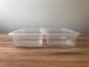 Boîte d'emballage en plastique PP, haute qualité, Offre Spéciale, jetable, 4 parties séparées, couvert de Film, plateau refermable pour aliments frais et congelés - Product Image 2