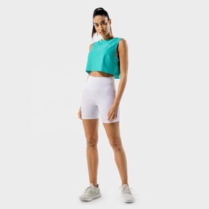 Camiseta sin mangas de entrenamiento de gimnasio para mujer de alta calidad Nueva llegada Yoga Sports Crop Top XXL OEM Spandex personalizado con logotipo XXS - Product Image 4