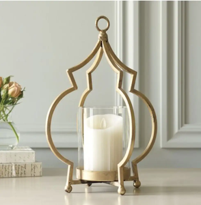 Personnaliser Nouveauté Décoration d'intérieur Porte-bougie en métal Haute qualité Meilleure vente Nouveau design avec cheminée en verre Design premium 2025 - Product Image 1