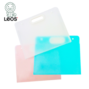 핸들 문서 보관 학용품 방수 투명 <span class=keywords><strong>PP</strong></span> 플라스틱 아티스트 포트폴리오 케이스 - Product Image 1