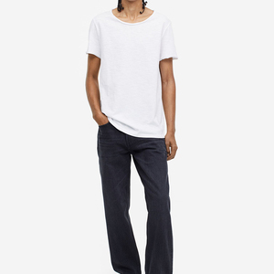 T-shirt en coton pour homme T-shirt oversize sérigraphié à épaules tombantes T-shirts personnalisés avec impression de haute qualité - Product Image 2