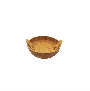 Top Best Selling Round Shape Bamboo <b>Wooden</b> <b>Bowls</b>/ Medium Bamboo <b>Bowl</b> with Spoon for Kitchenware dinnerware home party - Product Image 5
