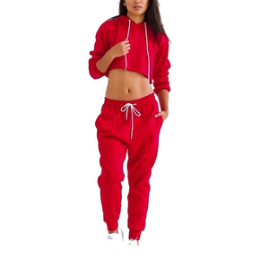 Ensemble de jogging de sport à capuche 100% coton pour homme avec veste de piste d'équipe et pantalon de survêtement - Product Image 6