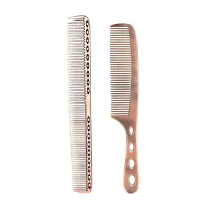 High Quality style Men Beard Shaping Stainless Steel Comb wide tooth comb for men 2023 top quality