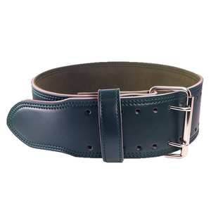 2026 Custom Cowhide Lamination Leather Powerlifting <b>Belt</b> 6mm Thickness Gym Squats Back Support Double Prong Steel Buckle <b>Belt</b> - Product Image 4