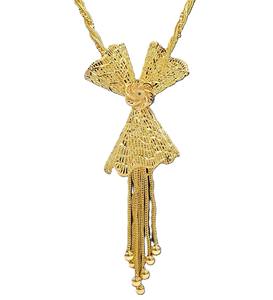 Offre d'usine directe 24KT plaqué or quatre grammes collier ensemble Design classique boucle d'oreille anneau prix de gros bijoux à la mode - Product Image 5