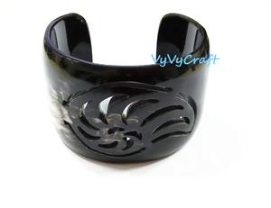 Bracelet jonc tendance VC17 Bijoux élégants en corne de buffle - Product Image 1