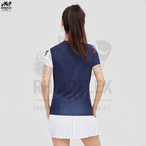 Vêtement de tennis personnalisé en gros, haut de gamme, respirant, logo personnalisé, maillot de tennis de haute qualité, uniforme de tennis - Product Image 3