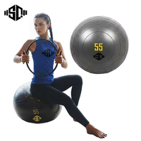 Yoga-Ball mit Eigenem Logo (PVC-frei) (55cm/65cm/75cm) für Pilates, Fitness, Gymnastik und Core-Training