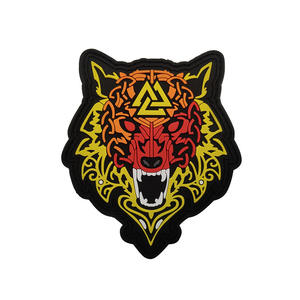 Patch en caoutchouc PVC 3D patchs en caoutchouc souple pour vêtement personnalisé en caoutchouc 3D Logo étiquette PVC gaufré - Product Image 1