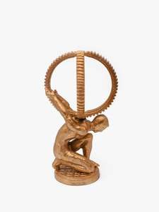 อุปกรณ์ตกแต่งบ้าน Atlas Sculpture Titan โลหะสำเร็จรูปสำหรับตกแต่งบ้านด้วยอลูมิเนียมสีทองออกแบบโลโก้ที่กำหนดเอง - Product Image 6