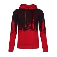Sweat à capuche pour homme imprimé et uni délavé à l'acide pour imprimé bouffant Sweat-shirt avec capuche Tie-Dye Technique avec devant